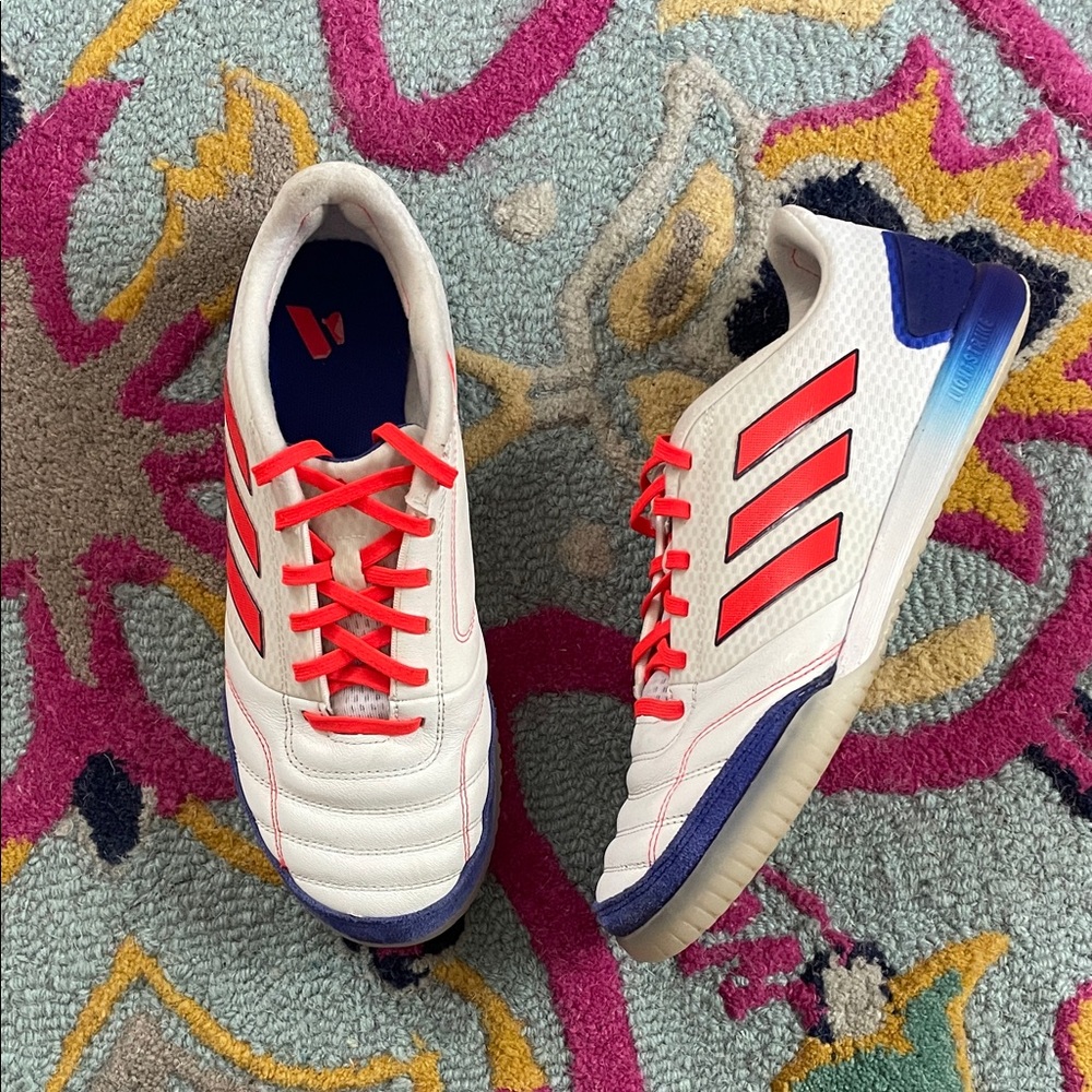 Adidas Top Salsa White & Red Indoor Soccer Shoes